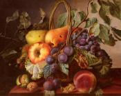 维尔 赛多利斯 : A Still Life With A Basket Of Fruit